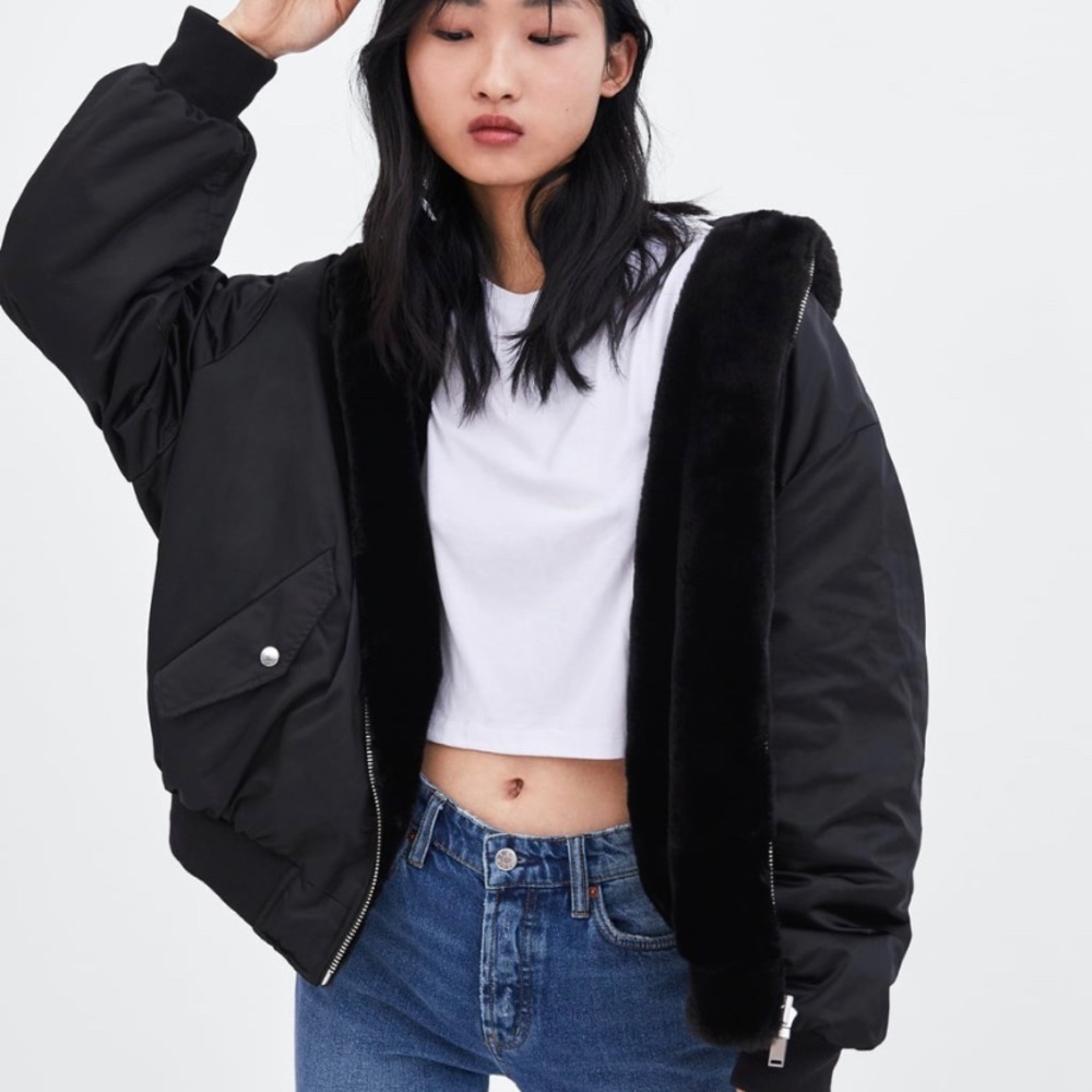 Zara reversible bomber